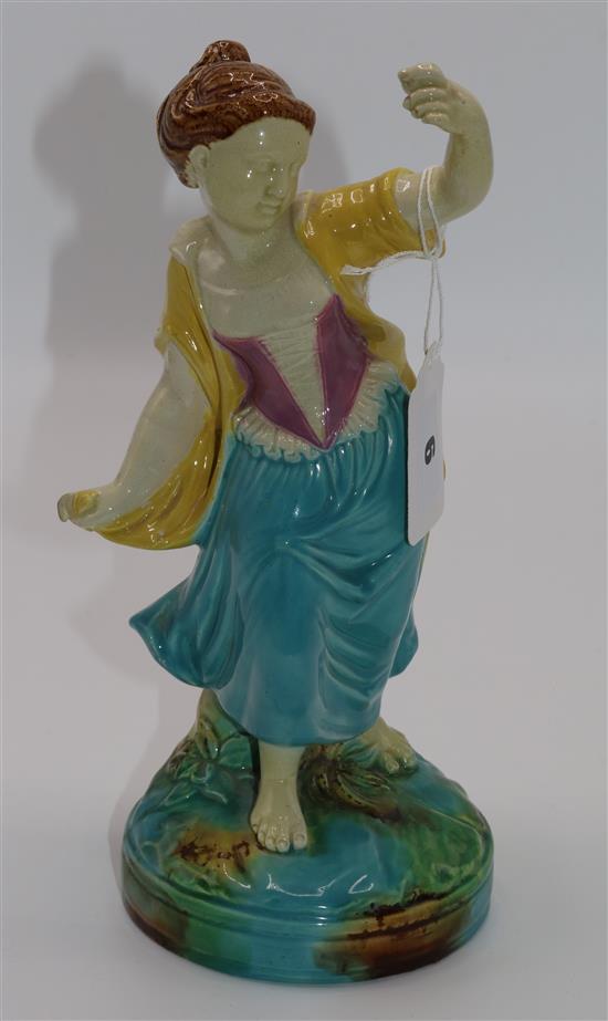 Majolica figure(-)